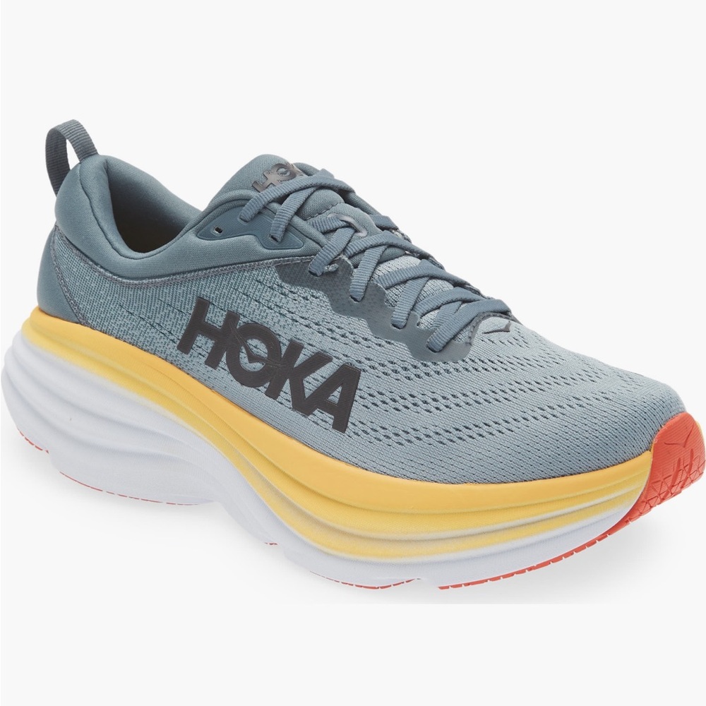 Hoka One One Bondi 8 Size 11.5 Men’s Goblin Blue and Mountain Spring
